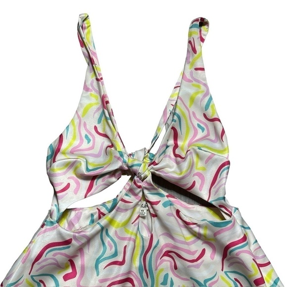 For Love & Lemons Satin Cutout Palmer Mini Dress | U.S. Woman’s XSmall - Picture 5 of 13